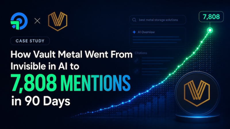 How Vault Metal Went From Invisible in AI to 7,808 Mentions in 90 Days How Vault Metal Went From Invisible in AI to 7,808 Mentions in 90 Days